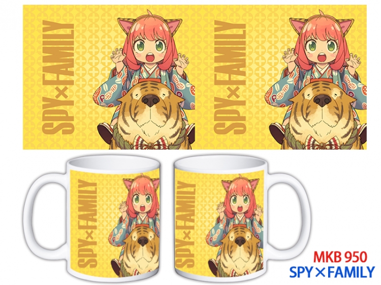 SPY×FAMILY Anime color printing ceramic mug cup price for 5 pcs MKB-950