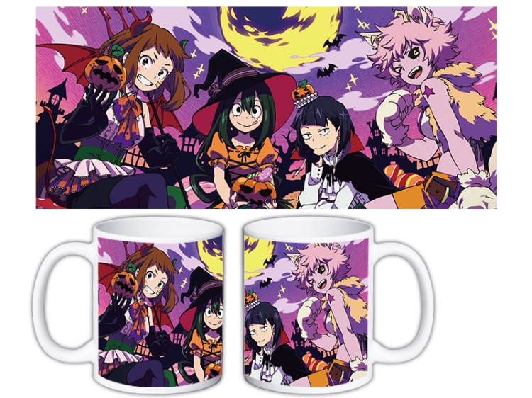 My Hero Academia Anime color printing ceramic mug cup price for 5 pcs MKB-1570