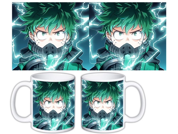 My Hero Academia Anime color printing ceramic mug cup price for 5 pcs MKB-1558