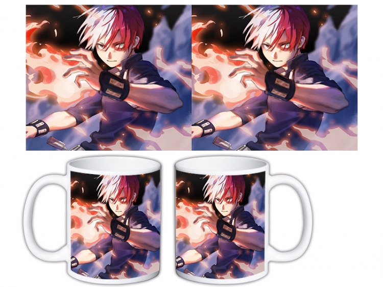 My Hero Academia Anime color printing ceramic mug cup price for 5 pcs MKB-1557