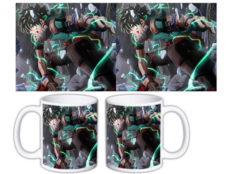 My Hero Academia Anime color printing ceramic mug cup price for 5 pcs MKB-1567