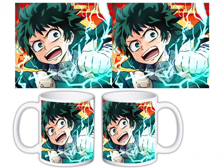My Hero Academia Anime color printing ceramic mug cup price for 5 pcs MKB-1560