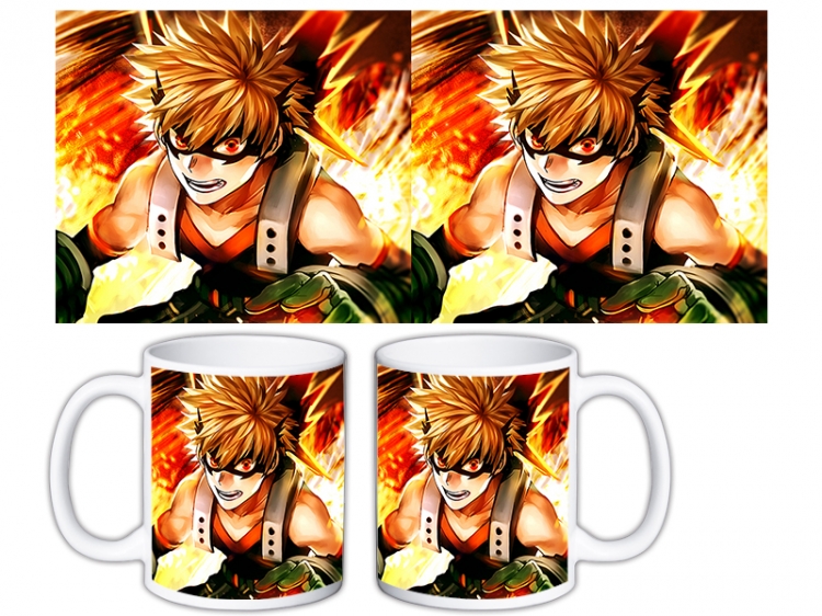 My Hero Academia Anime color printing ceramic mug cup price for 5 pcs MKB-1550