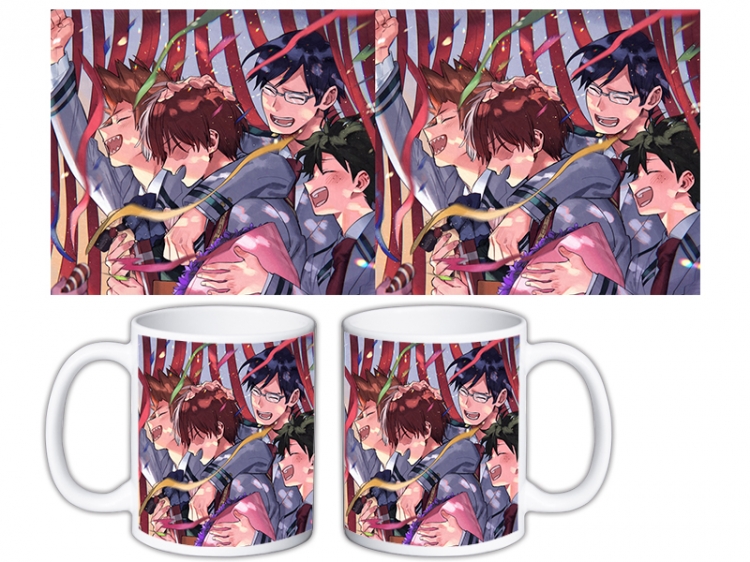 My Hero Academia Anime color printing ceramic mug cup price for 5 pcs MKB-1566