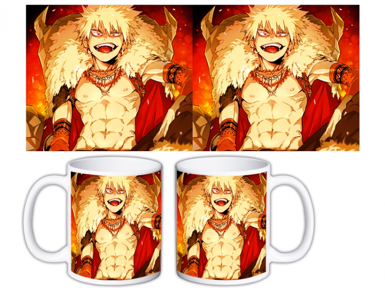 My Hero Academia Anime color printing ceramic mug cup price for 5 pcs MKB-1572