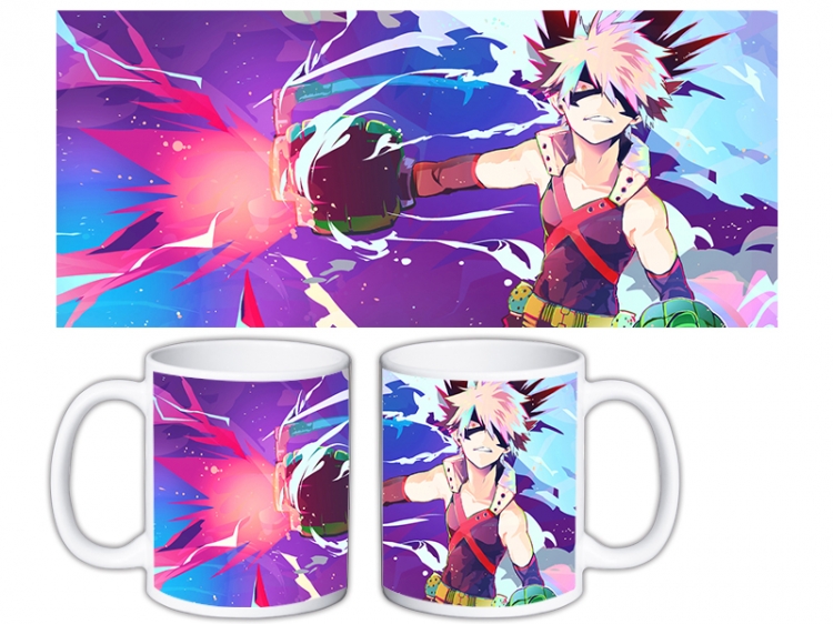 My Hero Academia Anime color printing ceramic mug cup price for 5 pcs  MKB-1574