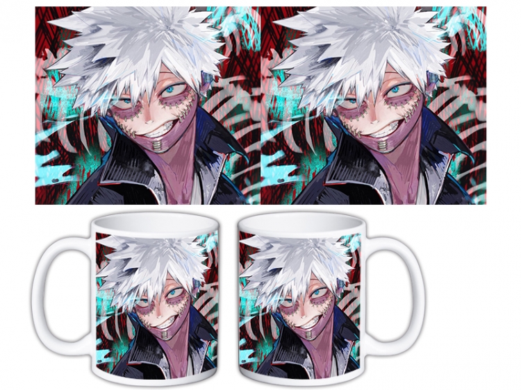 My Hero Academia Anime color printing ceramic mug cup price for 5 pcs MKB-1555