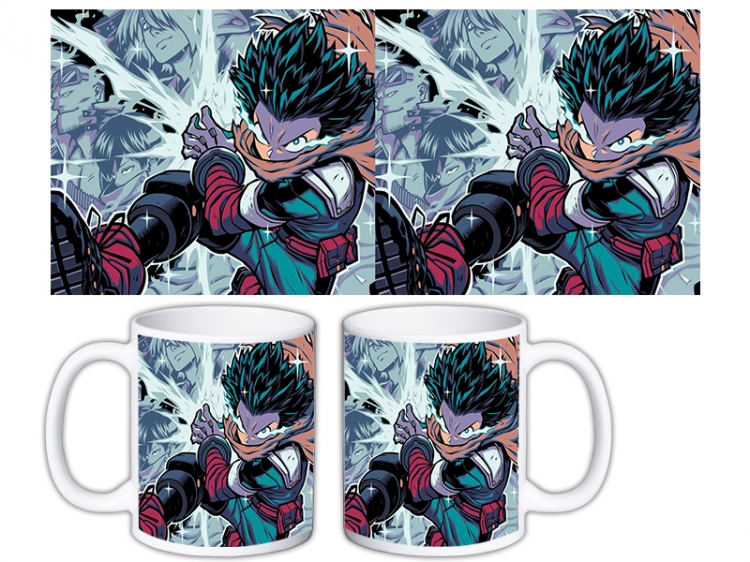 My Hero Academia Anime color printing ceramic mug cup price for 5 pcs MKB-1551
