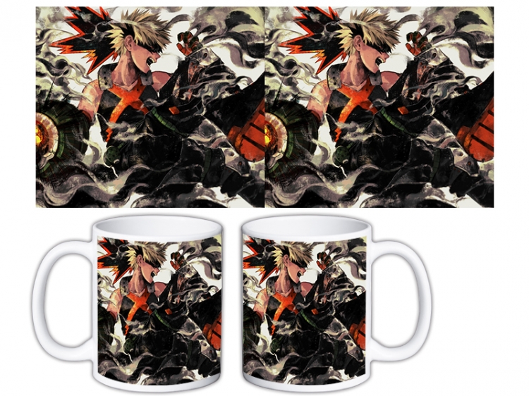 My Hero Academia Anime color printing ceramic mug cup price for 5 pcs MKB-1565