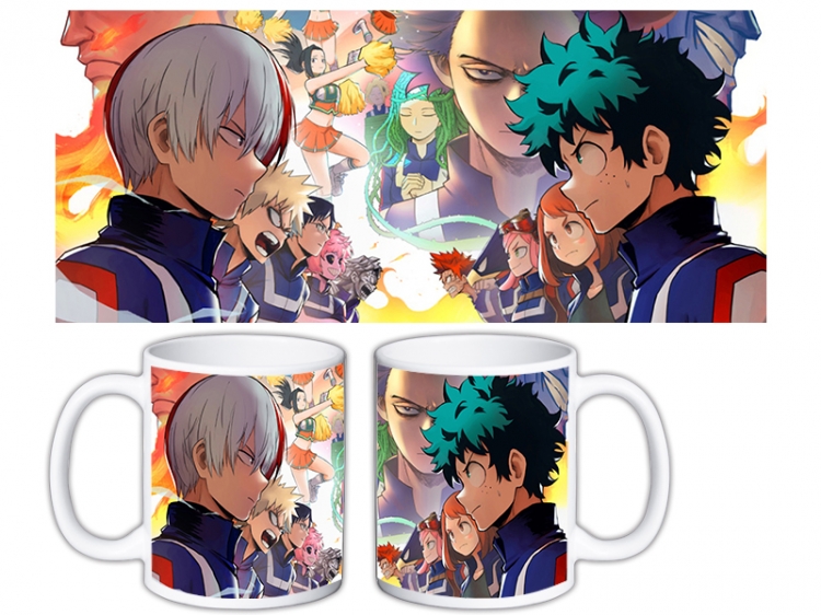 My Hero Academia Anime color printing ceramic mug cup price for 5 pcs MKB-1547