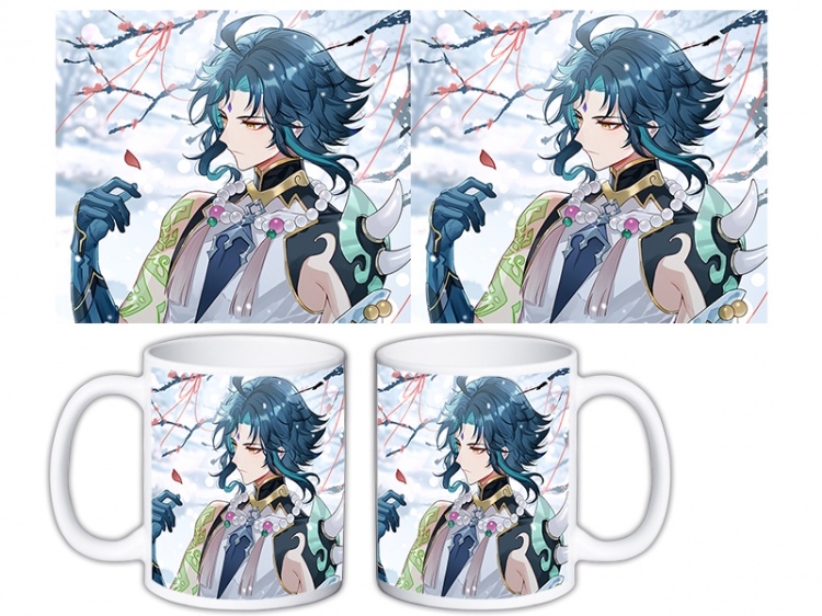 Genshin Impact Anime color printing ceramic mug cup price for 5 pcs MKB-718