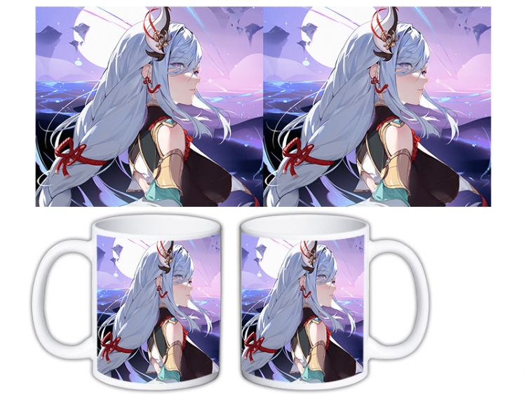 Genshin Impact Anime color printing ceramic mug cup price for 5 pcs MKB-702
