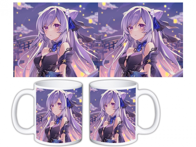 Genshin Impact Anime color printing ceramic mug cup price for 5 pcs MKB-714