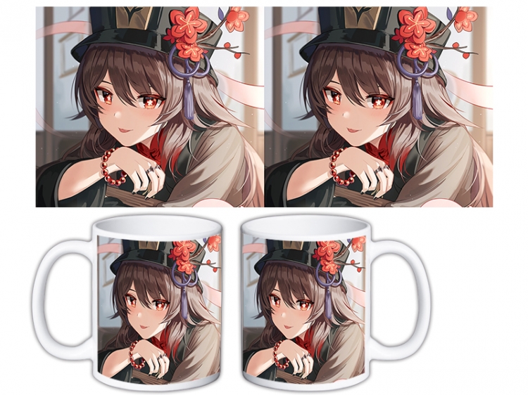 Genshin Impact Anime color printing ceramic mug cup price for 5 pcs MKB-726