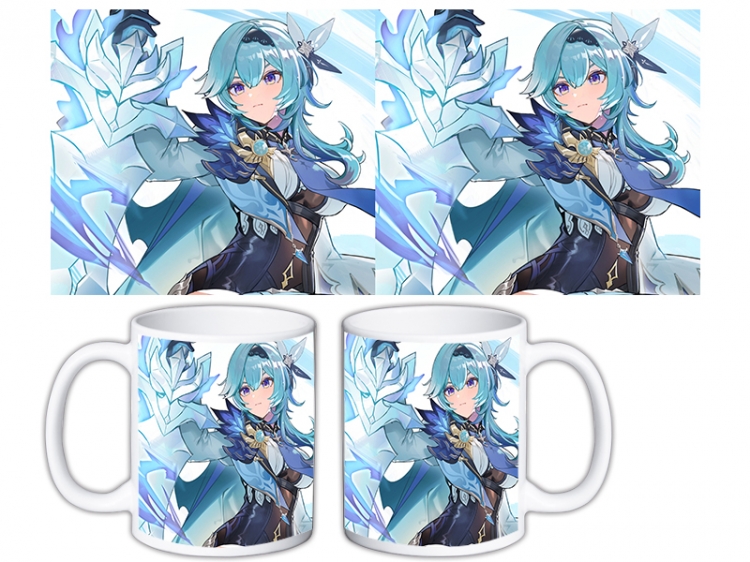 Genshin Impact Anime color printing ceramic mug cup price for 5 pcs MKB-723