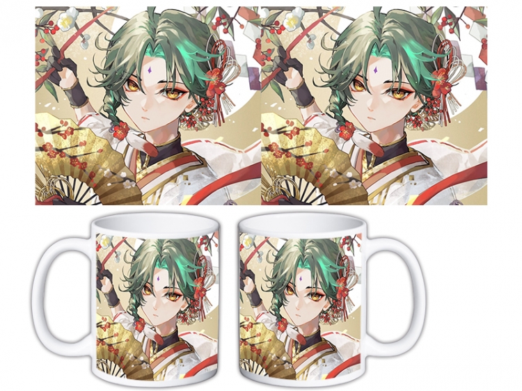 Genshin Impact Anime color printing ceramic mug cup price for 5 pcs MKB-700