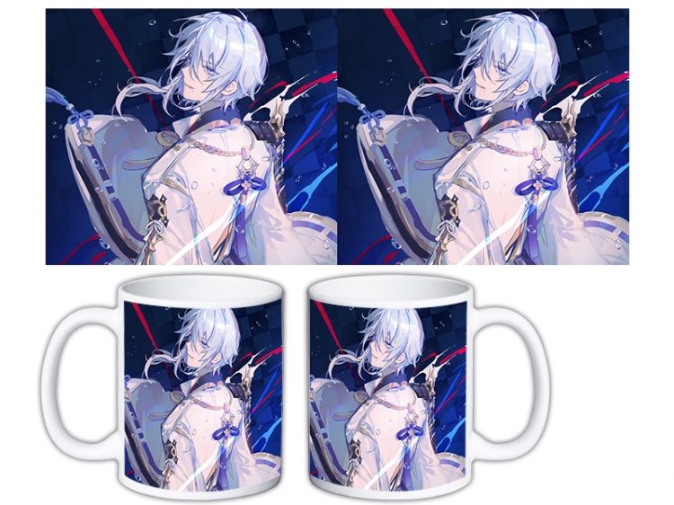 Genshin Impact Anime color printing ceramic mug cup price for 5 pcs MKB-708