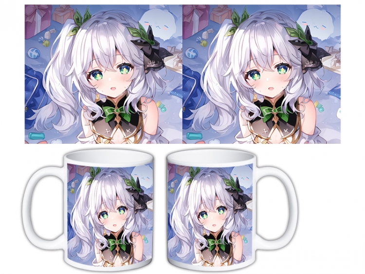 Genshin Impact Anime color printing ceramic mug cup price for 5 pcs MKB-704