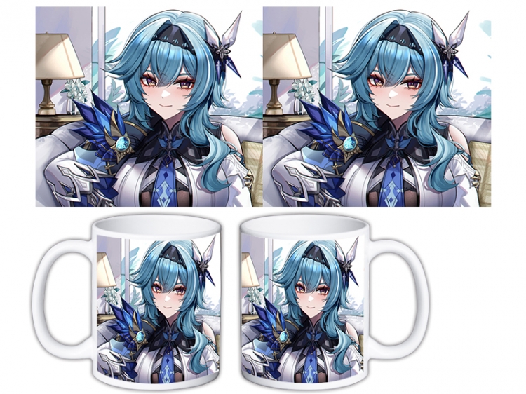 Genshin Impact Anime color printing ceramic mug cup price for 5 pcs MKB-725