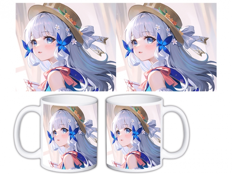 Genshin Impact Anime color printing ceramic mug cup price for 5 pcs MKB-707
