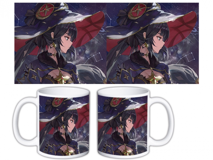 Genshin Impact Anime color printing ceramic mug cup price for 5 pcs MKB-703