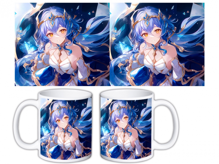 Genshin Impact Anime color printing ceramic mug cup price for 5 pcs MKB-699