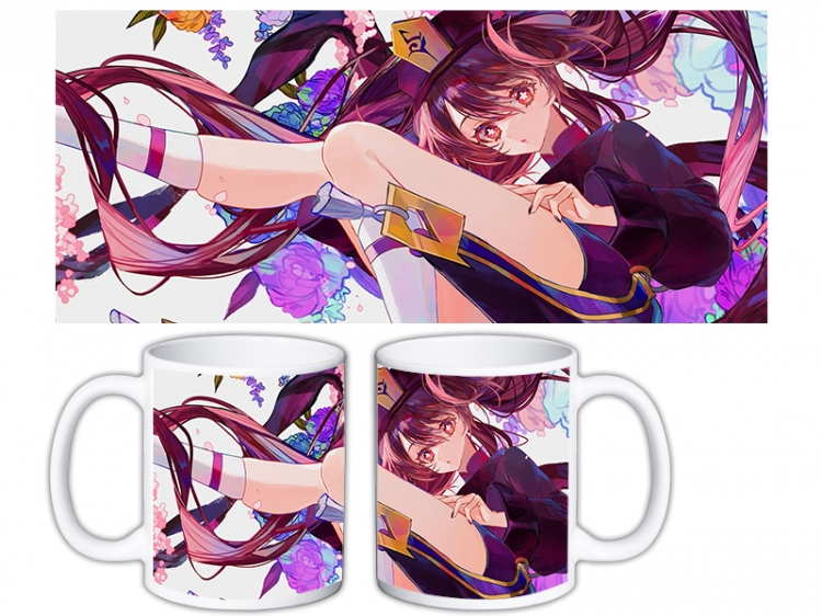 Genshin Impact Anime color printing ceramic mug cup price for 5 pcs MKB-706
