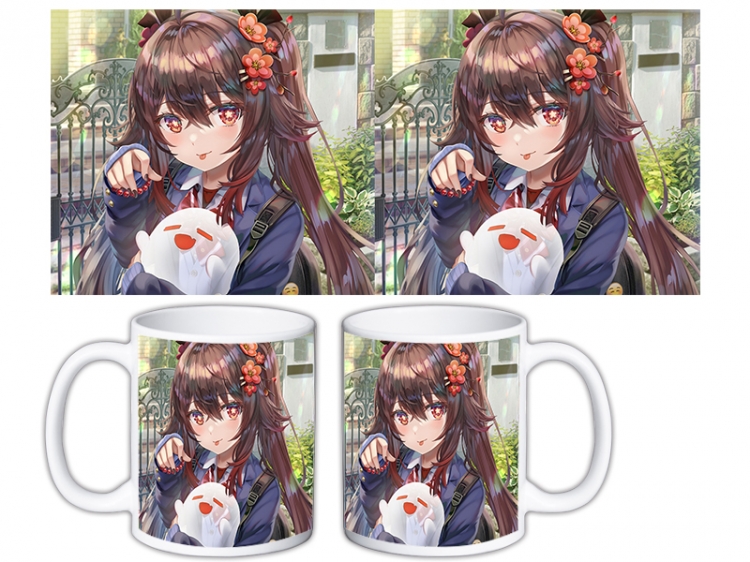 Genshin Impact Anime color printing ceramic mug cup price for 5 pcs MKB-709