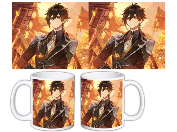 Genshin Impact Anime color printing ceramic mug cup price for 5 pcs MKB-711