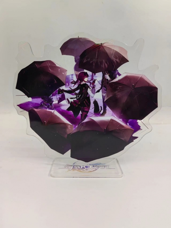 Honkai: Star Rail Anime Laser Acrylic Humanoid  keychain Standing Plates