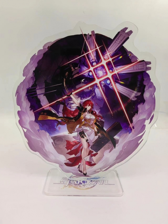 Honkai: Star Rail Anime Laser Acrylic Humanoid  keychain Standing Plates