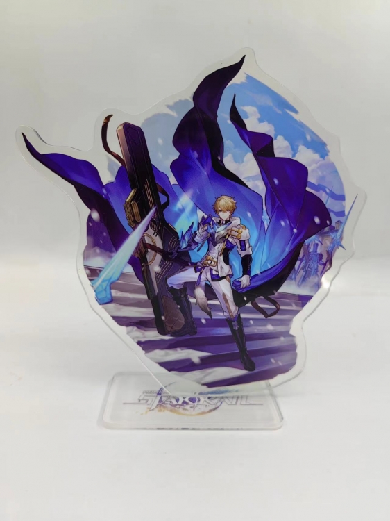 Honkai: Star Rail Anime Laser Acrylic Humanoid  keychain Standing Plates 2122