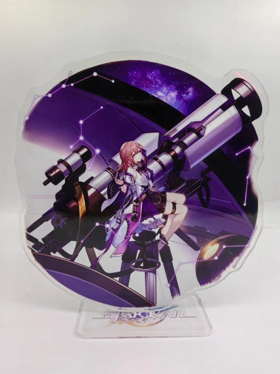 Honkai: Star Rail Anime Laser Acrylic Humanoid  keychain Standing Plates  2138