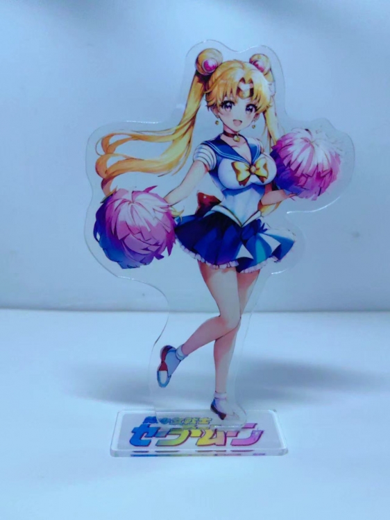 sailormoon Anime Laser Acrylic Humanoid  keychain Standing Plates