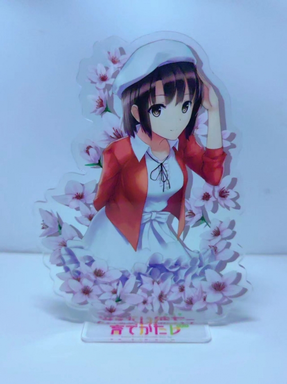 Saenai heroine no so Anime Laser Acrylic Humanoid  keychain Standing Plates