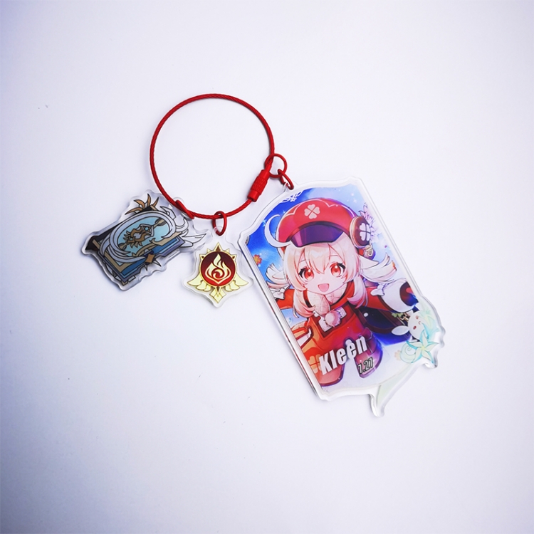 Genshin Impact Glue drop color loop closure acrylic large pendant bag pendant 10cm price for 2 pcs