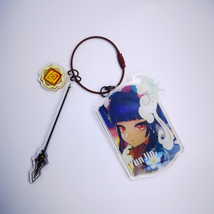 Genshin Impact Glue drop color loop closure acrylic large pendant bag pendant 10cm price for 2 pcs