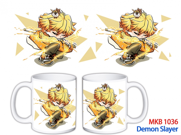 Demon Slayer Kimets Anime color printing ceramic mug cup price for 5 pcs MKB-1036