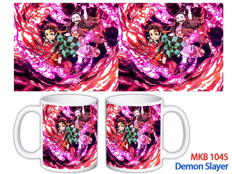 Demon Slayer Kimets Anime color printing ceramic mug cup price for 5 pcs  MKB-1045