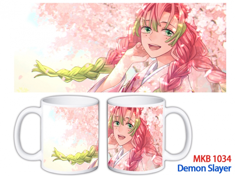 Demon Slayer Kimets Anime color printing ceramic mug cup price for 5 pcs MKB-1034