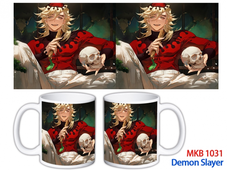 Demon Slayer Kimets Anime color printing ceramic mug cup price for 5 pcs MKB-1031