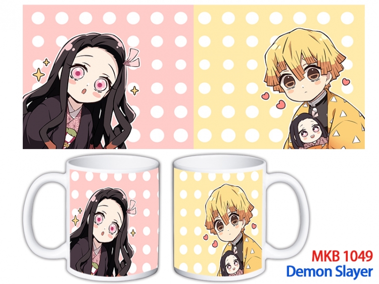 Demon Slayer Kimets Anime color printing ceramic mug cup price for 5 pcs MKB-1049