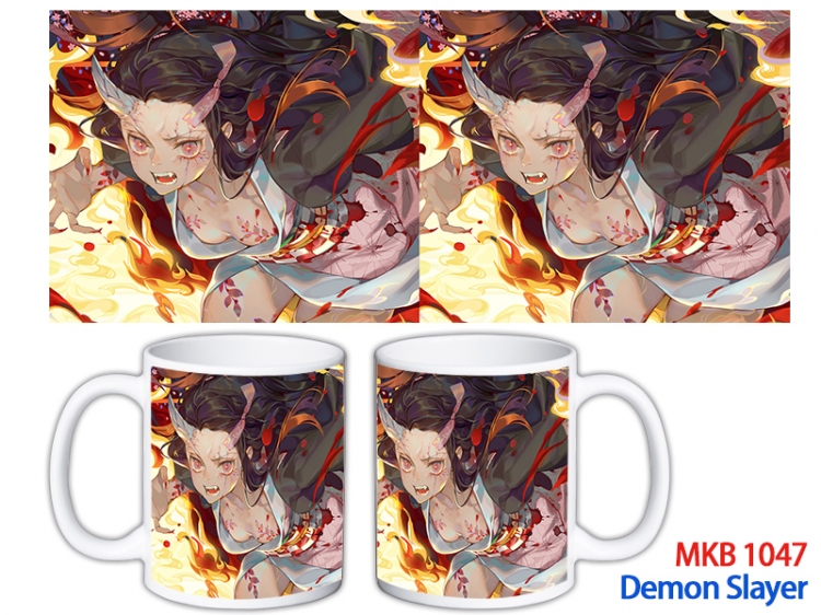 Demon Slayer Kimets Anime color printing ceramic mug cup price for 5 pcs  MKB-1047