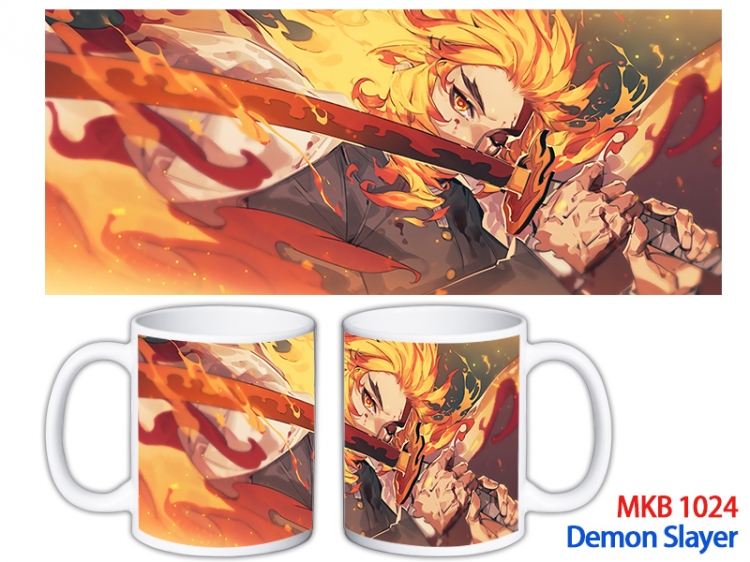Demon Slayer Kimets Anime color printing ceramic mug cup price for 5 pcs MKB-1024