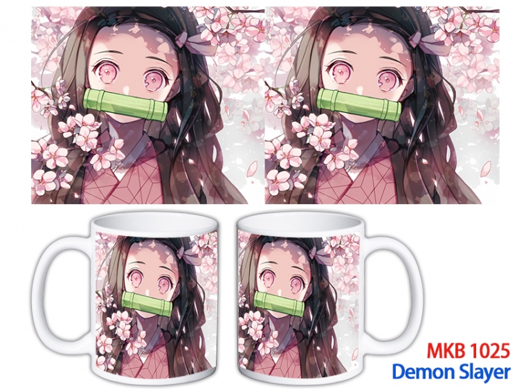 Demon Slayer Kimets Anime color printing ceramic mug cup price for 5 pcs MKB-1025