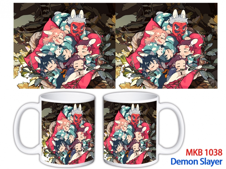 Demon Slayer Kimets Anime color printing ceramic mug cup price for 5 pcs MKB-1038