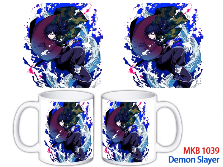 Demon Slayer Kimets Anime color printing ceramic mug cup price for 5 pcs MKB-1039