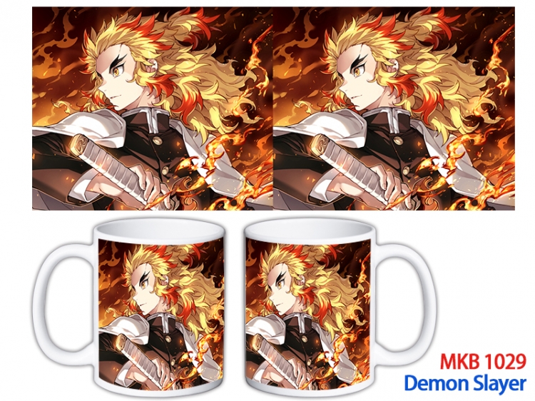Demon Slayer Kimets Anime color printing ceramic mug cup price for 5 pcs MKB-1029