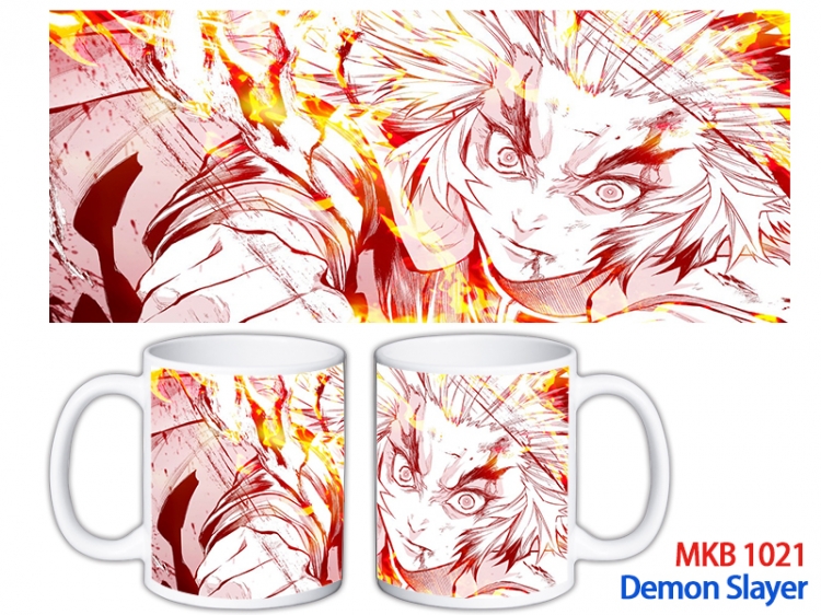 Demon Slayer Kimets Anime color printing ceramic mug cup price for 5 pcs MKB-1021