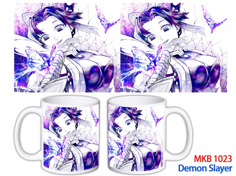Demon Slayer Kimets Anime color printing ceramic mug cup price for 5 pcs MKB-1023
